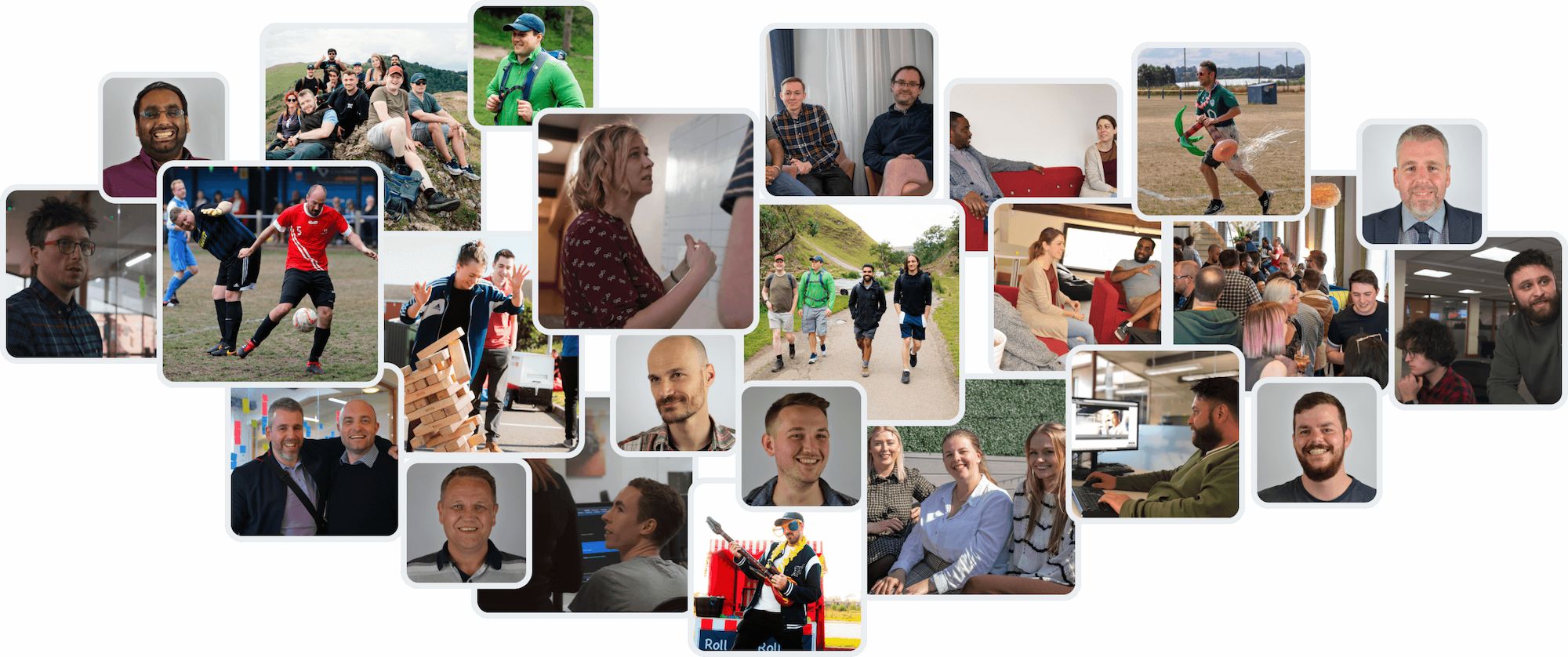 A group on images which demonstrates codeweavers people