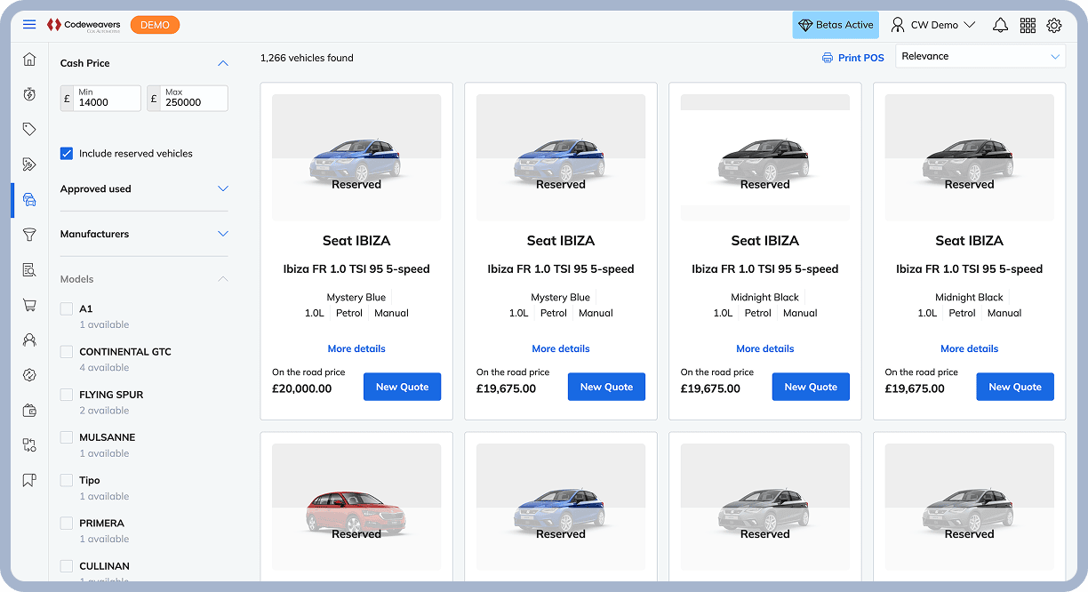 Illustration showing how Codeweavers connects  every online and in-store consumer touchpoint, from quote to payout.
